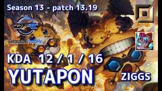 【KRサーバーGM】DFM Yutapon ジグスZiggs VS ドレイヴンDraven BOT  Patch1319 KR Ranked【LoL】 [upl. by Kleeman]