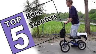 💜The Best Knee Scooters Of 2021  Amazon Top 5 Review [upl. by Aillicec]