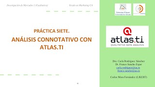 P7 Análisis connotativo con Atlasti [upl. by Kalie]