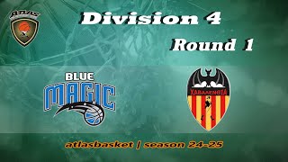 Atlasbasket  Div 4Round 1  BLUE MAGIC vs HAVALENCIA [upl. by Anerehs828]