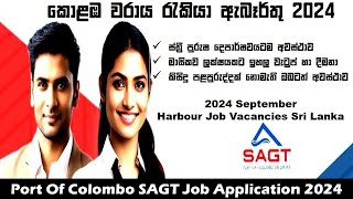 2024 September Port Of ColomboHabour Jobs  No Experience Needed  For FemaleMale  Salary 100K [upl. by Nehgaem]