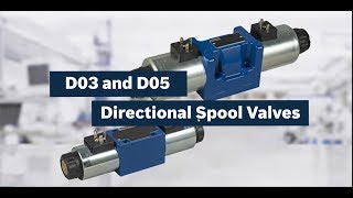 D03 and D05 directional spool valves with solenoid actuation [upl. by Bonne73]