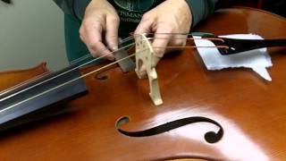 How to Set Up a Bridge on a Cello [upl. by Anecuza719]