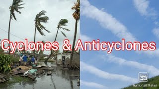 Cyclones and Anti cyclonesIn English and Hindi cyclone anticyclone jetstream [upl. by Otina]