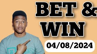 FOOTBALL PREDICTIONS TODAY 04082024 SOCCER PREDICTIONS TODAY  BETTING TIPS footballpredictions [upl. by Rein]