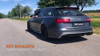 Audi RS6  RCP Exhausts  TurboBack Exhaust 3quot [upl. by Adnicaj383]