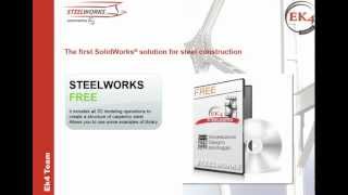 SolidWorks PLUG IN  EK4 SteelWorks FREE [upl. by Beghtol487]