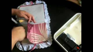 How to Make a Fabric Covered Photo Album with CookingAndCrafting  Tutorial [upl. by Ailin]