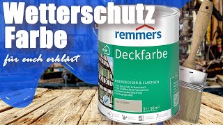 REMMERS  Premium Deckfarbe  für Innen amp Außen  Vorgestellt und Test [upl. by Ael]