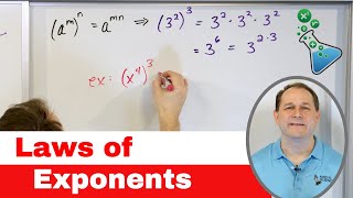 13  Exponent Rules of Algebra Laws of Exponents How to Multiply amp Add Exponents [upl. by Dahc127]