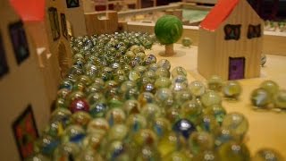 10000 marbles rolling on a giant marble run  Part 2 [upl. by Shue]