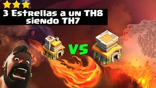 TH7 vs TH8 Cómo Sacar 3 Estrellas a un Ayuntamiento 8 o 75 Siendo Ayuntamiento 7 ǀ ECOC [upl. by Huskey162]