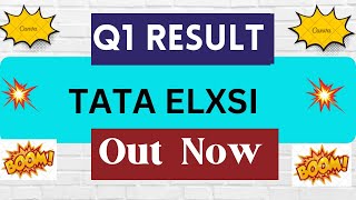 Tata Elxsi Q1 Results 2025  Tata Elxsi Q1 Result Today  Tata Elxsi Share Latest News today [upl. by Spenser]