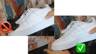 How to insert sneaker shields in Air Force 1 [upl. by Ahseekan]