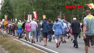 2019 07 07 Oedingberge Wallfahrer Rueckweg NWM TV [upl. by Polish]