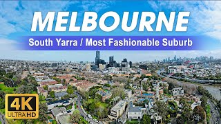 South Yarra Melbournes Most Fashionable Suburb  Live and Work in Australia  4K [upl. by Asiul]