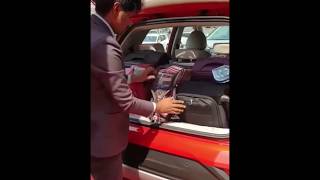 Mahindra XUV300 boot space  Suitcase challenge [upl. by Viviana779]