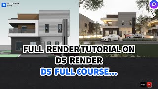 D5 Render Full Beginners Tutorial  Contemporary Duplex  D5 Rendering Tutorial Video [upl. by Novello306]