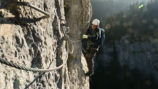 Via Ferrata Echelles de la Mort  Ladders of death [upl. by Yevrah870]