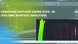 Create ISOPACH using Civil 3D [upl. by Nihhi491]