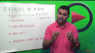 AULA 2  FONTES DO DIREITO ADMINISTRATIVO EM 10 MINUTOS [upl. by Kaczer]