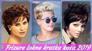 Top 20 🌸 trendi frizure lokne kratka kosa 2019 [upl. by Netfa]