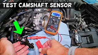 DODGE CHARGER HOW TO TEST CAMSHAFT POSITION SENSOR [upl. by Ekaj571]