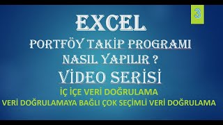 03 Excel İç içe Veri doğrulama Birbirine Bağlı Veri Doğrulama Excel Çoklu Veri doğrulama [upl. by Maura]