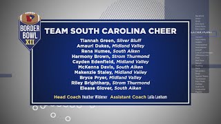 Border Bowl XII Team SC Cheer Team Announced [upl. by Anerom]