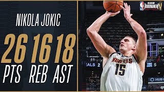 Nikola Jokic Is The 1st Player In NBA History With This Stat Line 🏆  November 17 2023 [upl. by Holofernes]