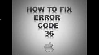 Error code 36  How to fix Mac Error Code 36 [upl. by Notle]