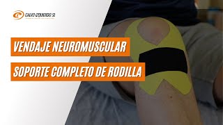 Vendaje neuromuscular para soporte completo de rodilla [upl. by Dorweiler]