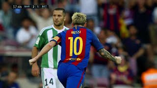 Lionel Messi vs Real Betis Home 1617 HD 720p  English Commentary [upl. by Dambro]