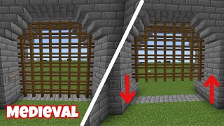 Minecraft Bedrock Puerta de CASTILLO automática Fácil [upl. by Ycniuqal55]