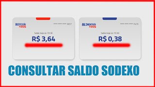 Como consultar o Saldo do Cartão Sodexo Alimentação Refeição e outros [upl. by Engelhart]