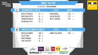 Driffield Town CC 2nd XI v Patrington CC 1st XI [upl. by Rawlinson856]