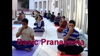 Basic Pranayama for Beginners  Yoga Breathing exercise  Yoga at ISRO by YogGuruDheeraj [upl. by Atwood]