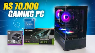 Rs 70000 2K Gaming amp 4K Editing PC Build with RTX 4060  under 70000 streaming PC Build 2024 [upl. by Euqinom]