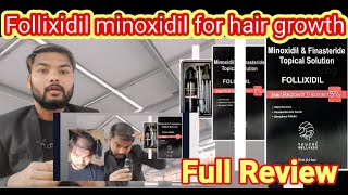 Follixidil minoxidil full review  follixidil minoxidil for hair growth  minoxidil follixidil [upl. by Larkins]