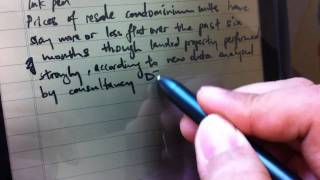 Asus Eee Note  Ink Pen amp Pencil Writing Quality Comparison [upl. by Marie-Jeanne]