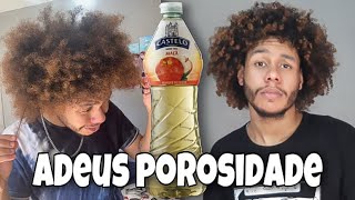 COMO ACABAR COM CABELO SECO E SEM BRILHO USANDO VINAGRE DE MAÇÃ E CONDICIONADOR 🍎 [upl. by Immat595]