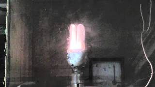 CFL lamp arcing 1 [upl. by Llaccm239]