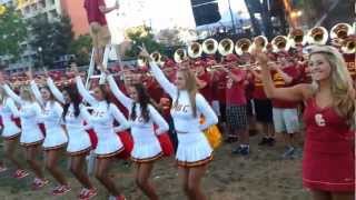 USC Marching Band GO TROJANS FIGHT ON Intro 2012 [upl. by Aroda]