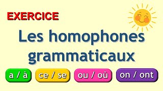 Les Homophones Grammaticaux  Exercice de 10 Questions [upl. by Werd]