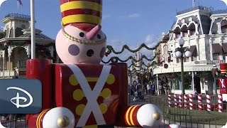 TimeLapse Magic Kingdom Park Decorated for the Holidays [upl. by Ennirroc]