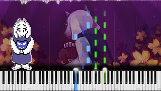 Undertale  Fallen Down Reprise  LyricWulf Piano Tutorial on Synthesia TuTORIEL  OST 85 [upl. by Areval]