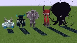 Which of the All Warden Mobs and Unique Mutant Bosses will generate more Sculk [upl. by Eiryt]