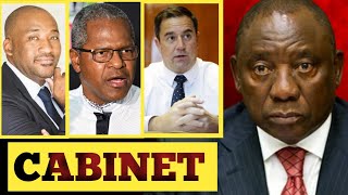 Ramaphosas Shocking Cabinet Member List Reveal Steenhuisen getting almost everything List today [upl. by Robin]