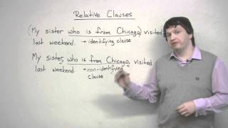 Writing  Relative Clauses overview [upl. by Ellmyer55]