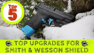 TOP 5 Best MampP Shield Upgrades ► Smith amp Wesson Shield Performance Upgrades [upl. by Matless501]